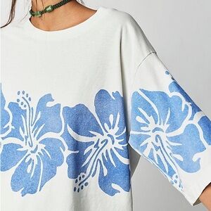 Free People the Bureau Hibiscus Tee